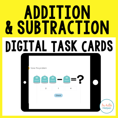 Addition and Subtraction Digital Task Cards
