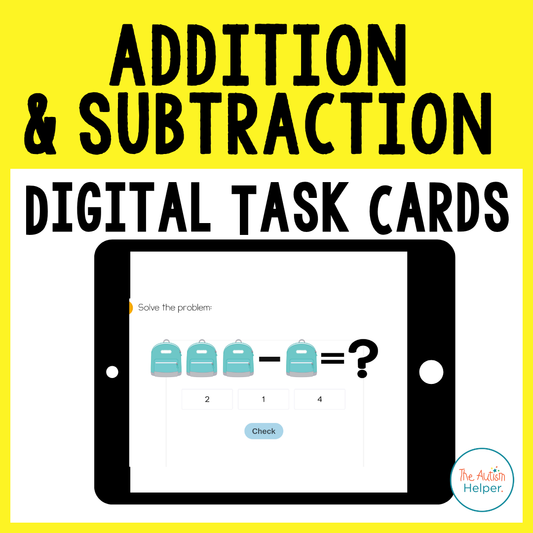 Addition and Subtraction Digital Task Cards