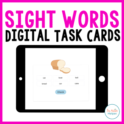 Digital Sight Word Task Cards