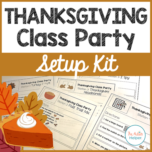 Thanksgiving Class Party Setup Kit