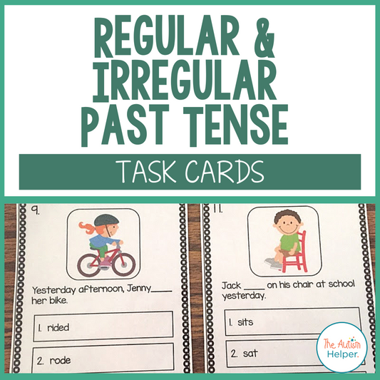 Regular and Irregular Past Tense Task Cards