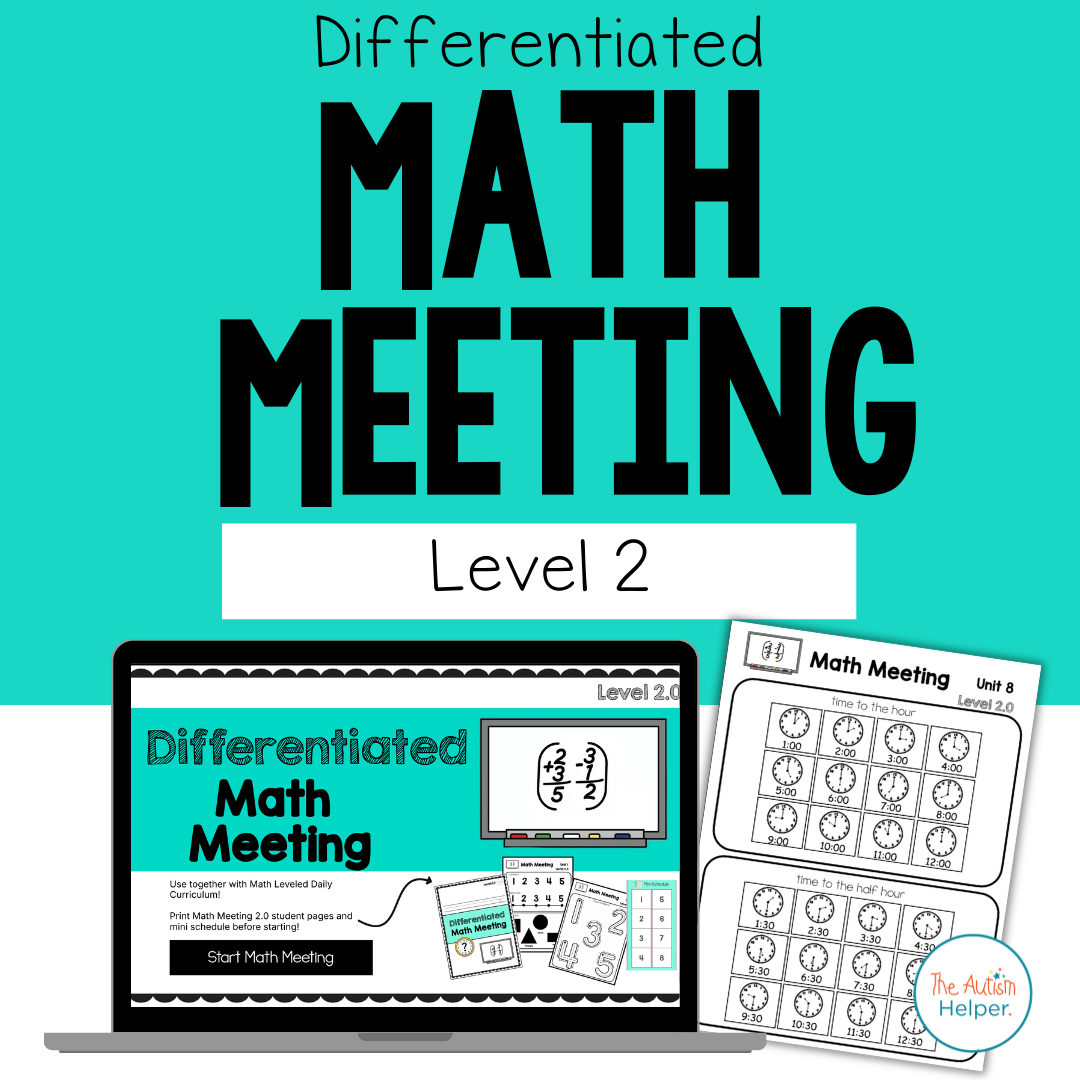 Differentiated Math Meeting Level 2.0