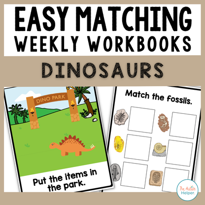 Easy Matching Weekly Workbooks - Dinosaurs