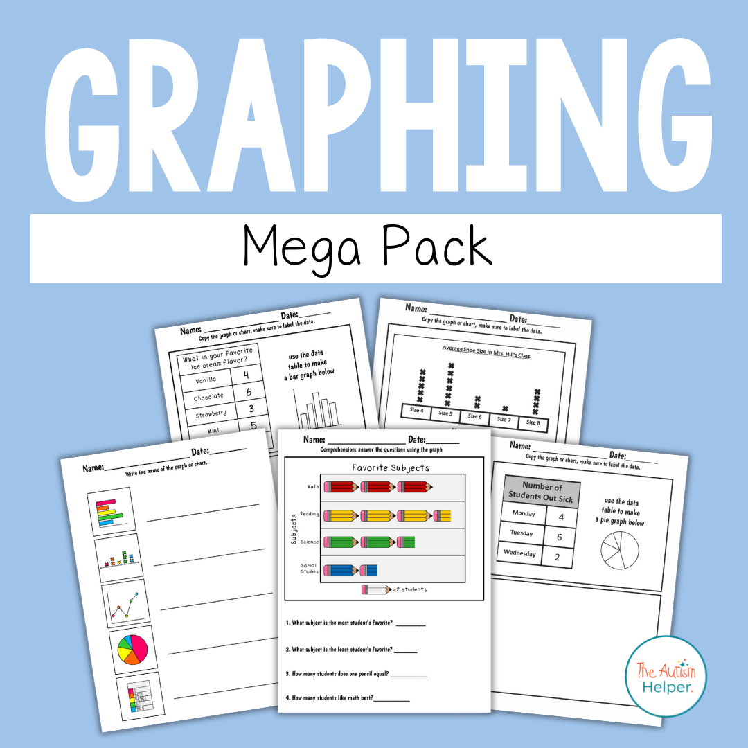 Graph Comprehension Math Graphing Mega Pack – The Autism Helper