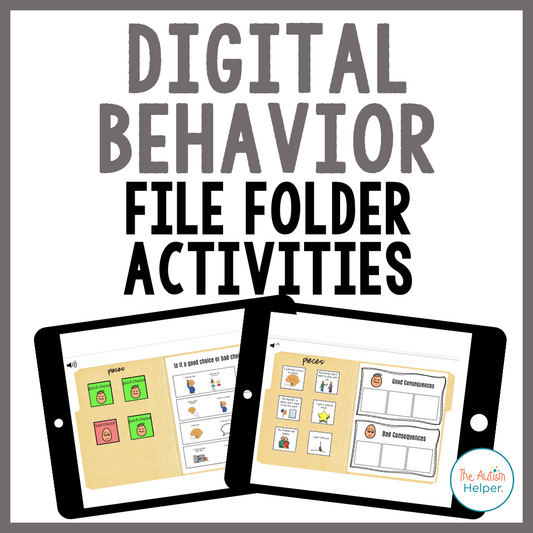 DIGITAL Behavior File Folder Activities