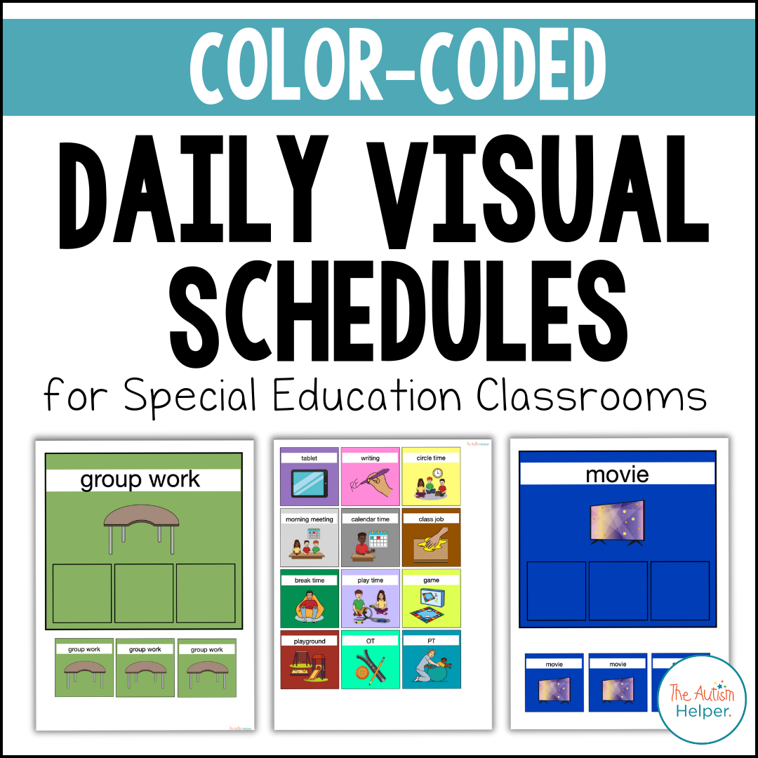 Color Coded Daily Visual Schedule