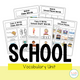 Back to School Vocabulary Unit cover featuring structured school-themed language activities