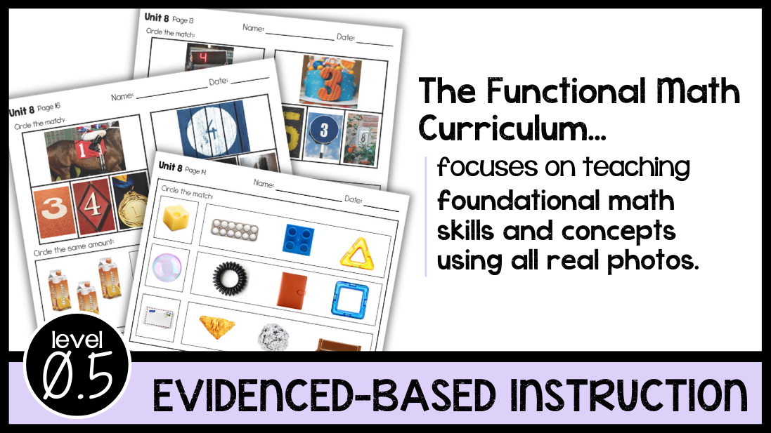 Functional Math Leveled Daily Curriculum {LEVEL 0.5} – The Autism Helper