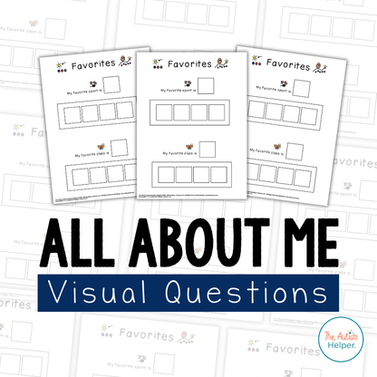 All About Me Visual Questions