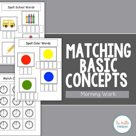 Matching Basic Concepts Morning Work