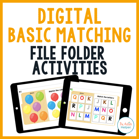 DIGITAL Basic Matching File Folder Activities