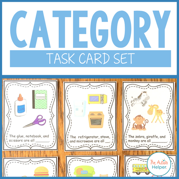 Category Task Card Set – The Autism Helper