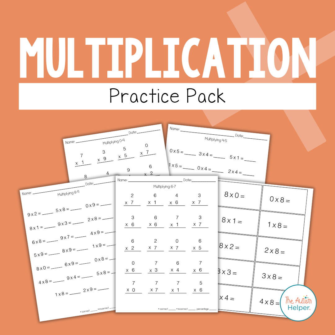 Multiplication Practice Pack