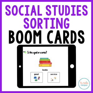 Social Studies Sorting Interactive Boom Cards