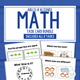 Math Task Card Bundle cover with ABLLS-R task codes and sample task cards