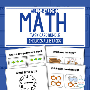 Math Task Card BUNDLE [ABLLS-R Aligned ALL R TASKS]