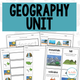 Geography Unit cover with visually supported social studies activities