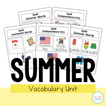 Summer Vocabulary Unit