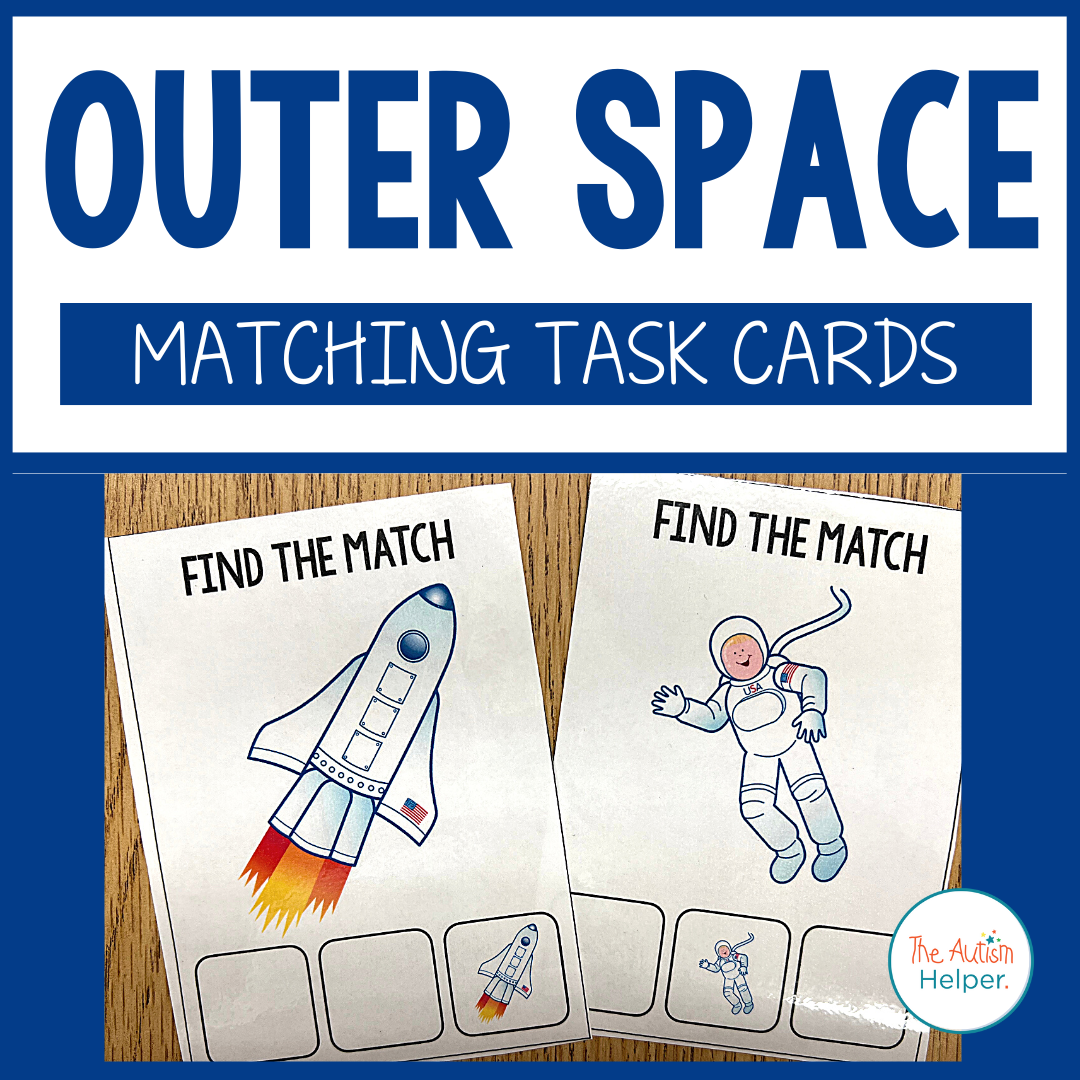 Identical Matching Errorless Outer Space Errorless & Identical Matching Task Cards – The Autism Helper