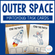 Outer Space Errorless & Identical Matching Task Cards cover with space-themed picture choices