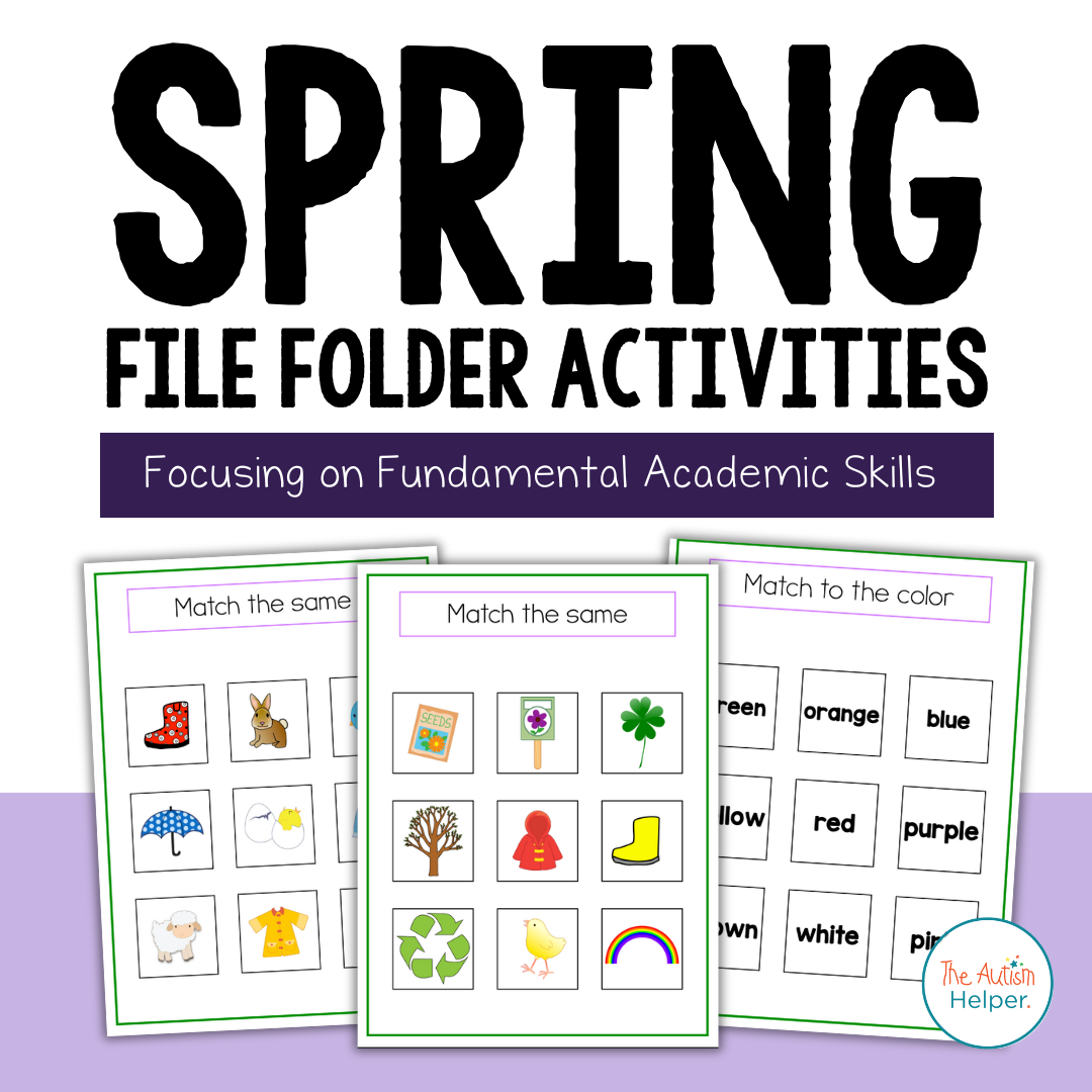 Spring File Folder Activities – The Autism Helper
