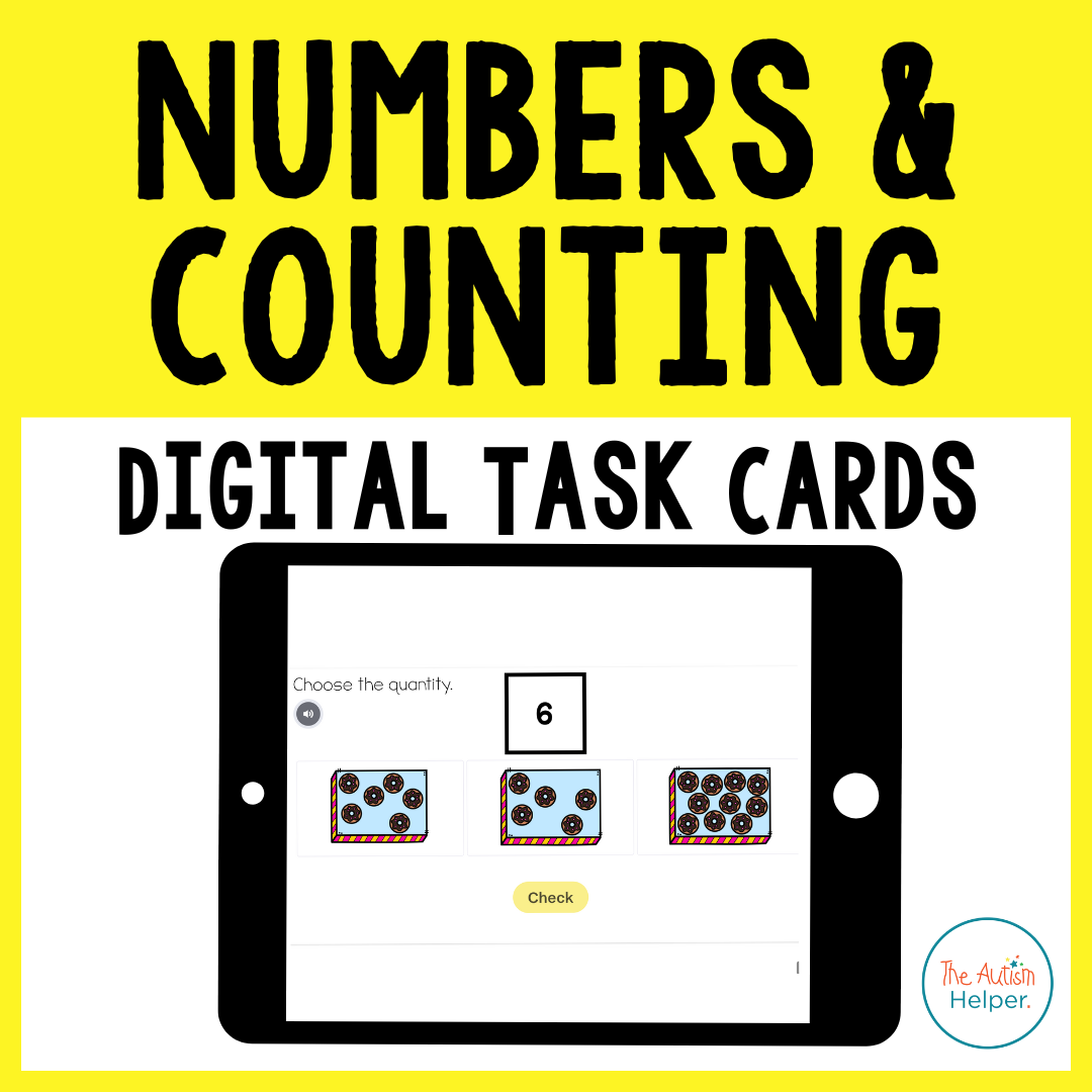 Numbers and Counting Digital Interactive Task Cards