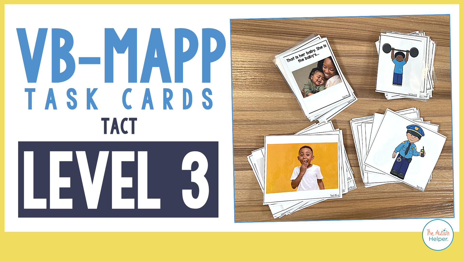 VB-MAPP Task Cards: Tact Level 3 – The Autism Helper