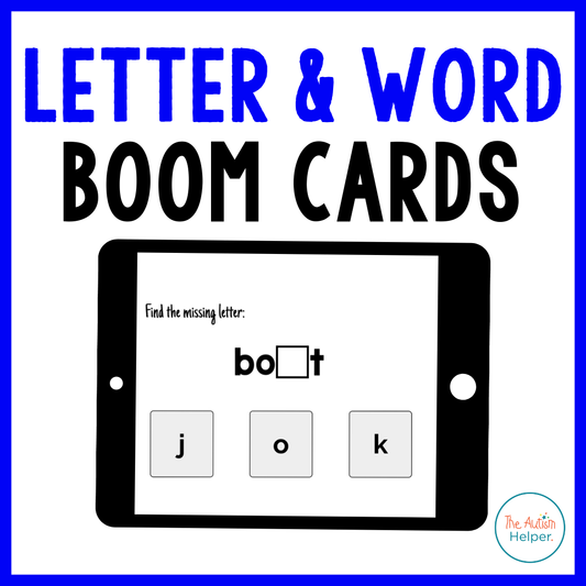 Letter and Word Interactive Boom Cards