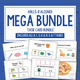 ABLLS-R Aligned Task Card Mega Bundle cover with examples from included skill domains