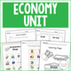 Economy Unit cover with differentiated social studies activities