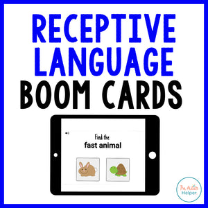 Receptive Language Skills Interactive Boom Cards