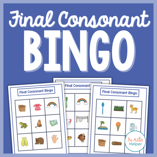 Final Consonant Bingo
