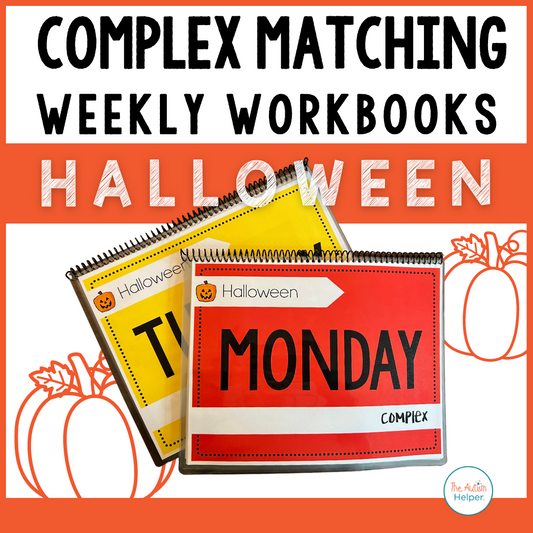 Complex Matching Weekly Workbooks - Halloween