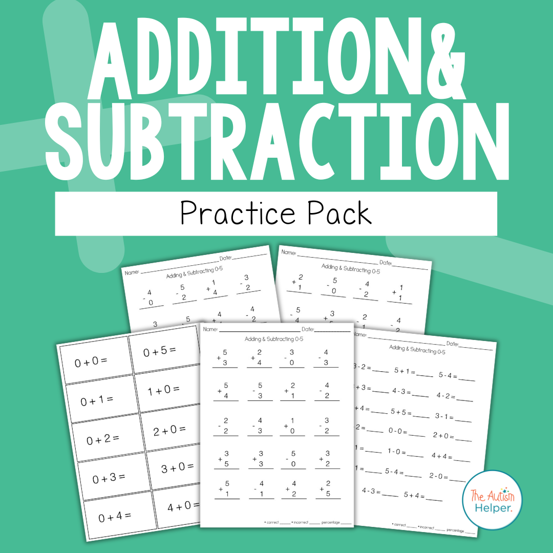 Addition & Subtraction Practice Pack