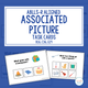 Associated Picture cover with ABLLS-R task codes and sample task cards