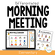 Differentiated Morning Meeting - Elementary Edition cover with calendar and check-in activities for special education