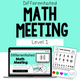 Differentiated Math Meeting Level 1 cover with counting and pattern activities for special education