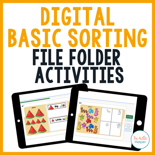 DIGITAL Basic Sorting File Folder Activities