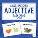 Adjective cover with ABLLS-R task codes and sample task cards