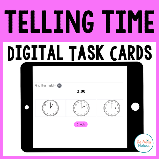 Telling Time Digital Task Cards