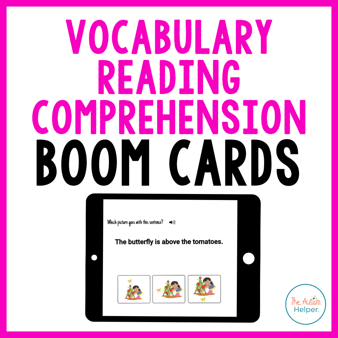 Vocabulary Reading Comprehension Interactive Boom Cards