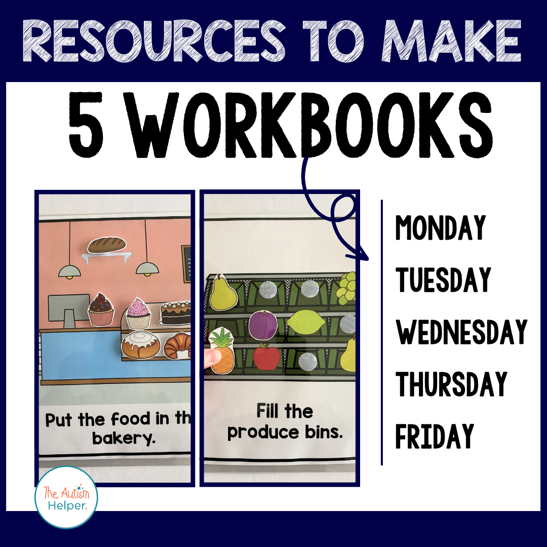 Easy Matching Weekly Workbooks - Community Helpers
