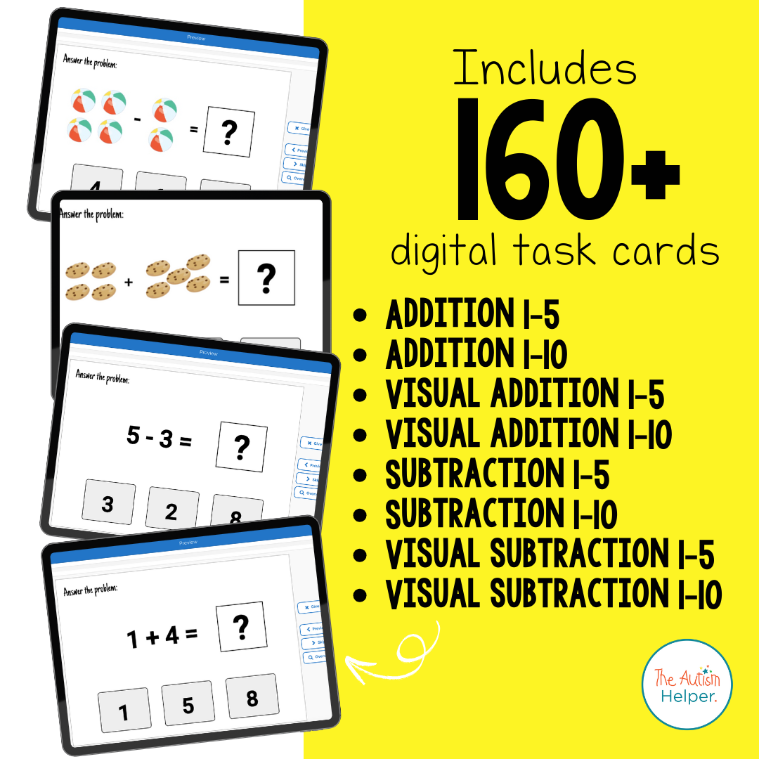 Addition and Subtraction Interactive Boom Cards