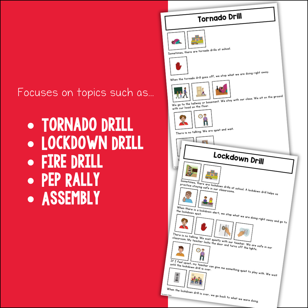 Visual Social Stories: Special Events & Emergency Set