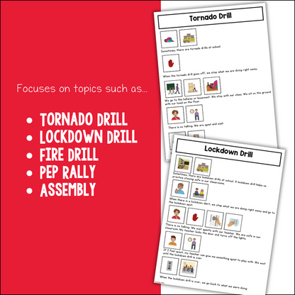 Visual Social Stories: Special Events & Emergency Set