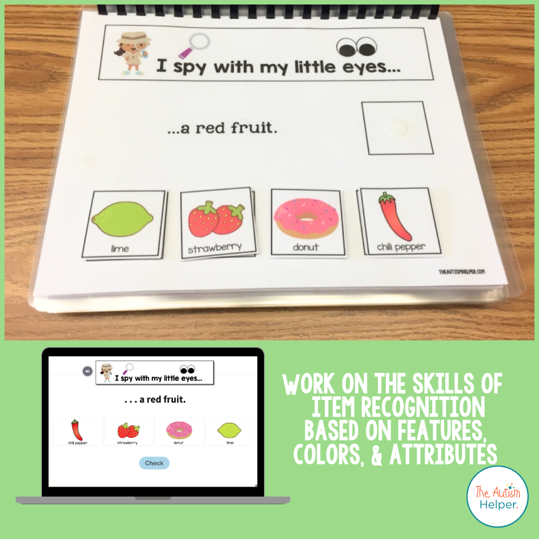 I Spy - Fruits and Veggies Adapted Book Series