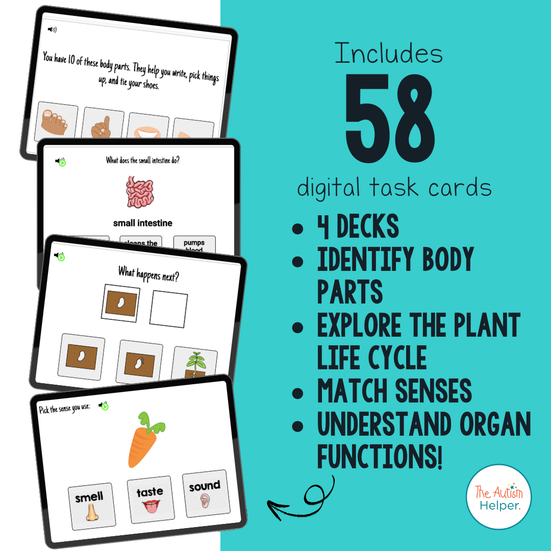 Science Comprehension Interactive Boom Cards