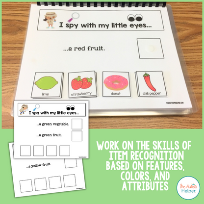 I Spy - Fruits and Veggies Adapted Book Series