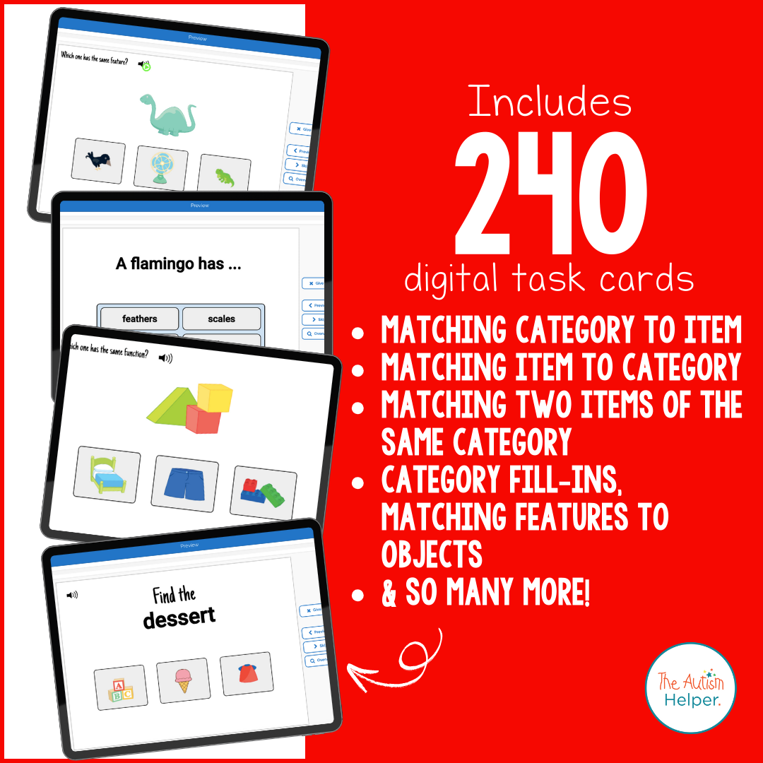 Feature, Function, & Class Interactive Boom Card BUNDLE