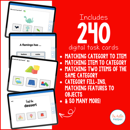 Feature, Function, & Class Interactive Boom Card BUNDLE